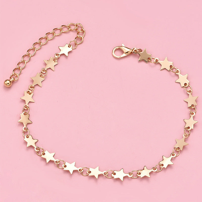 Women's Star Multi-Layer Anklet New Fashion