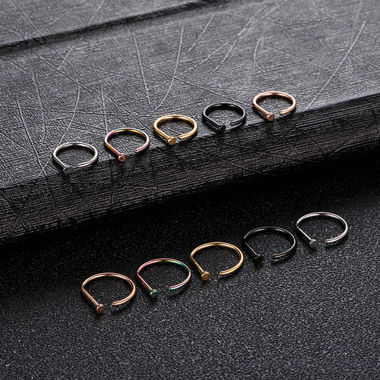 Men's And Women's Fashion Stainless Steel Nose Ring