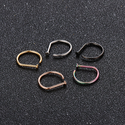 Men's And Women's Fashion Stainless Steel Nose Ring